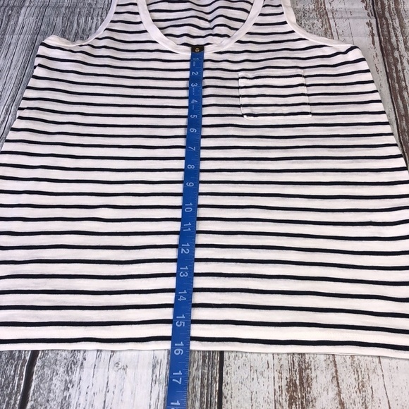 Madewell Blue And White Stripped Tank-Top Size XXS - Picture 2 of 6